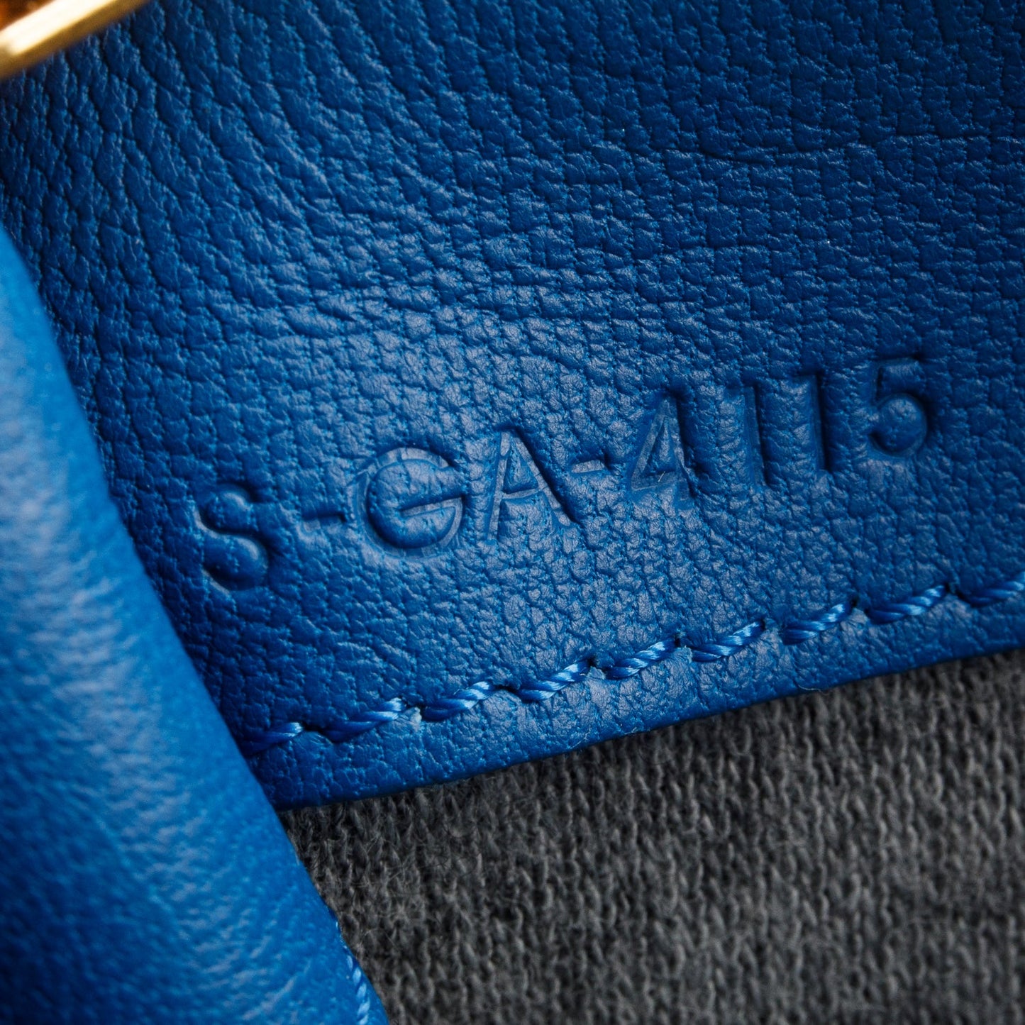 Celine Blue Lambskin Small Trio Crossbody Bag