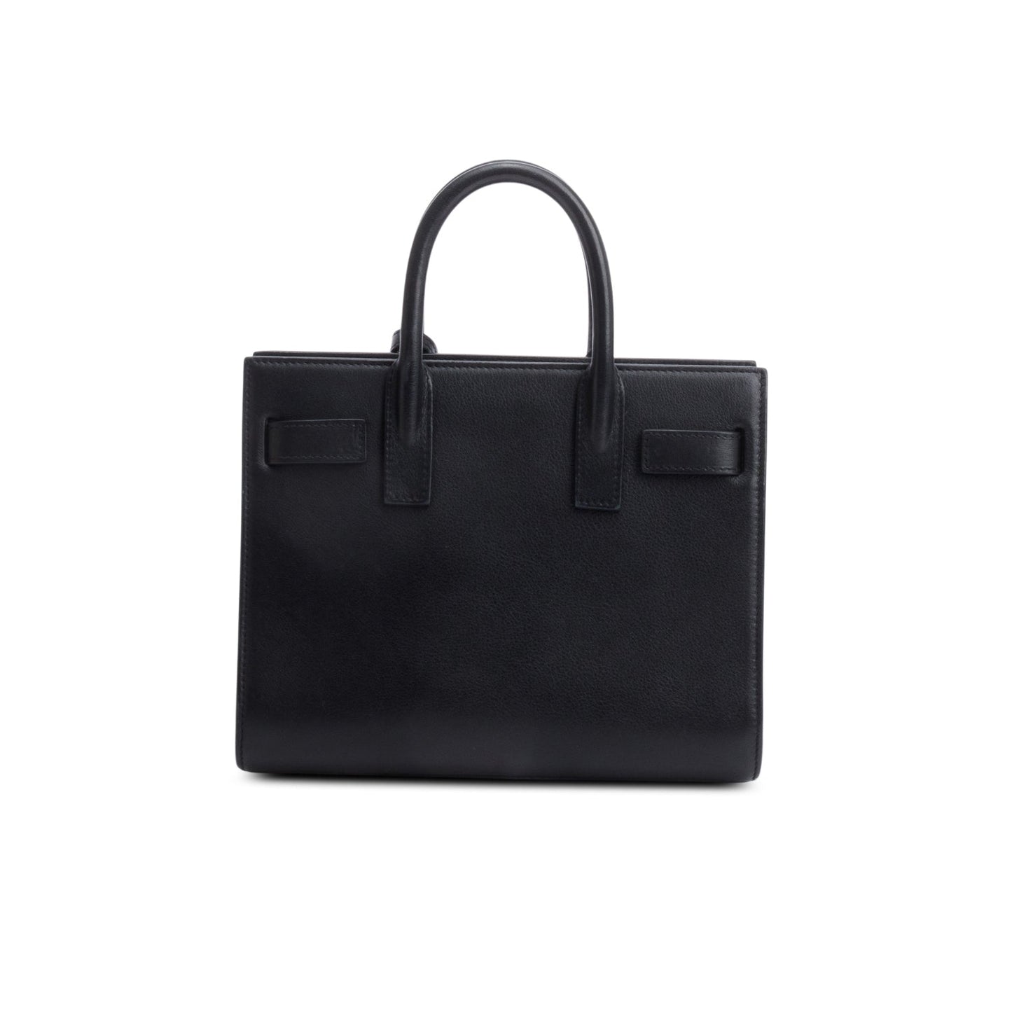 Saint Laurent Black Calfskin Leather Nano Sac De Jour