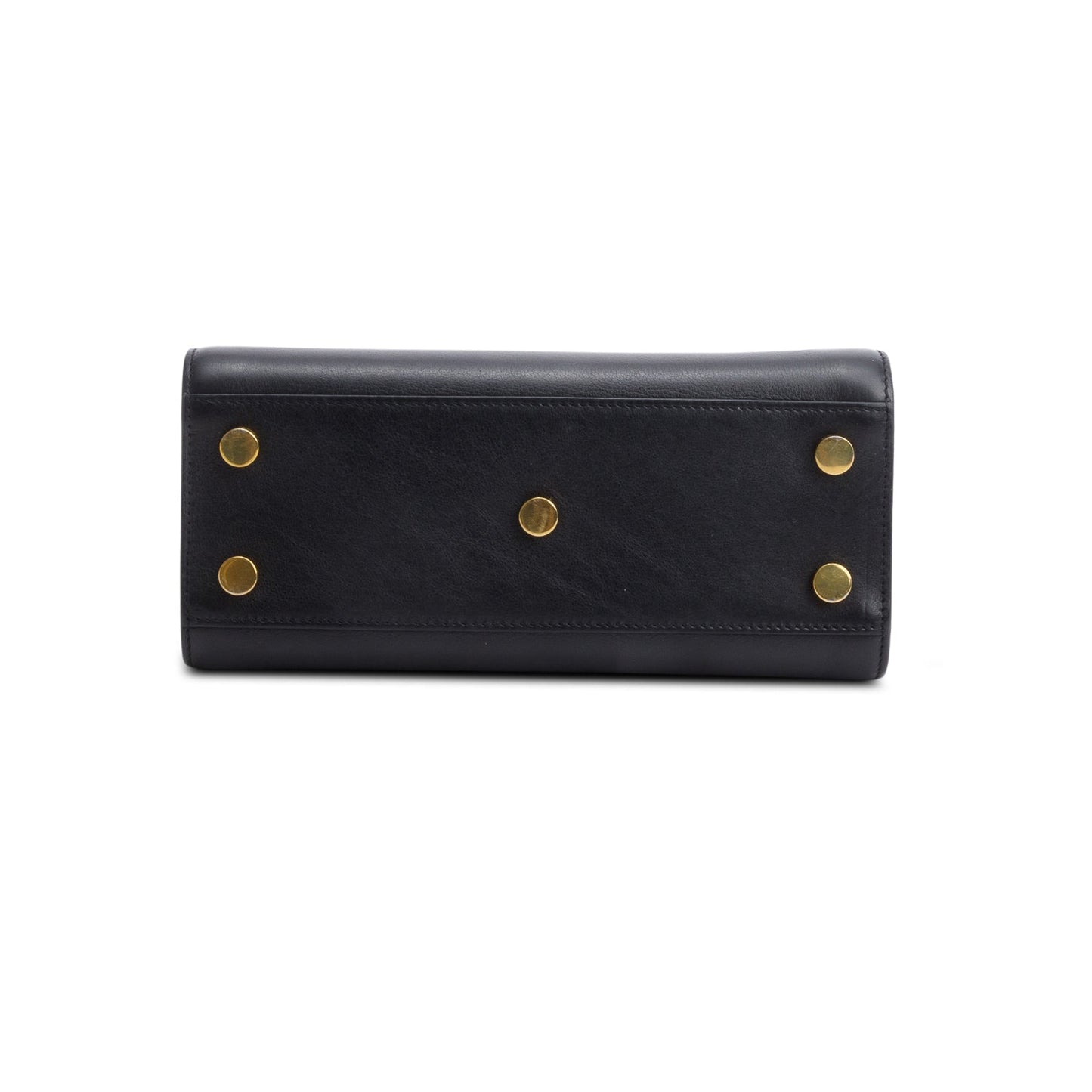 Saint Laurent Black Calfskin Leather Nano Sac De Jour