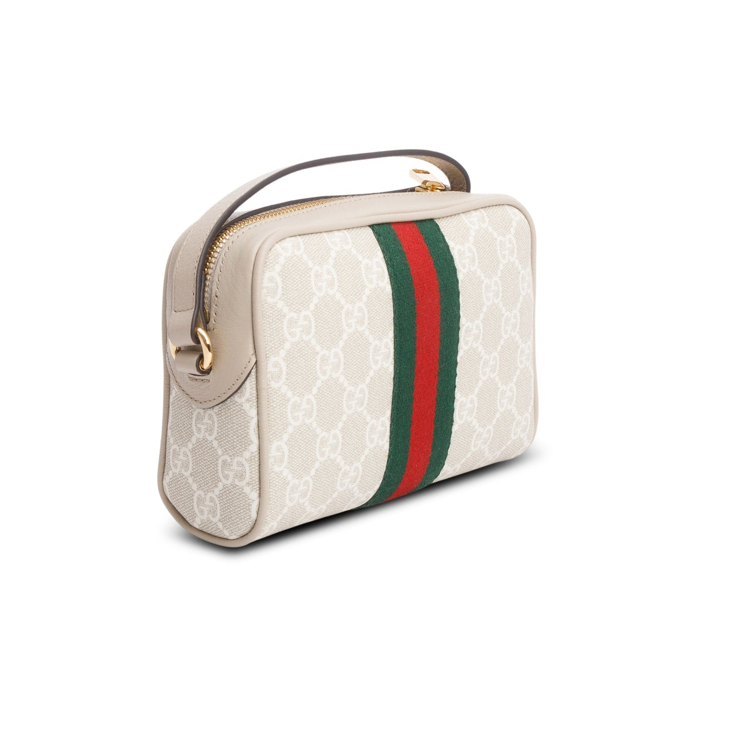Gucci Beige GG Supreme Web Mini Ophidia Crossbody Bag