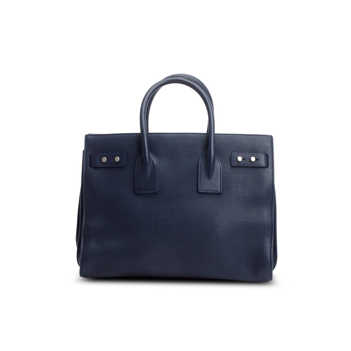 Saint Laurent Navy Supple Grained Leather Small Sac De Jour