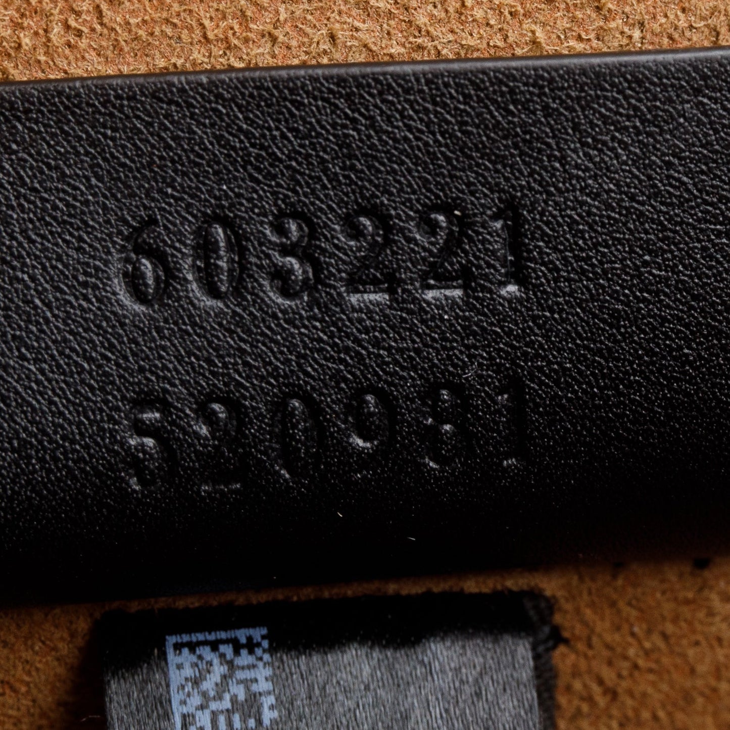 Gucci GG Supreme Brown Leather Trim Small Padlock Bamboo Handle Bag