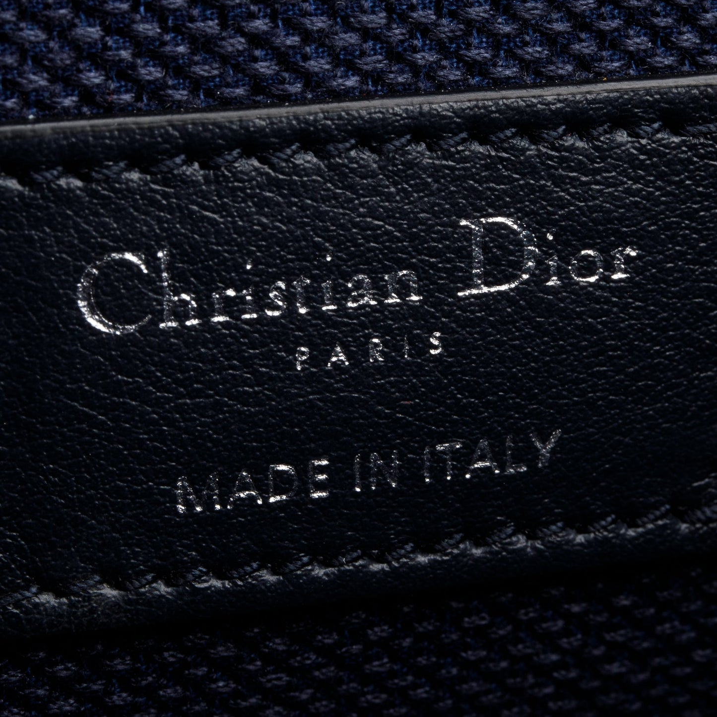 Christian Dior 2020 Navy Oblique Embroidered DiorTravel Vanity Case