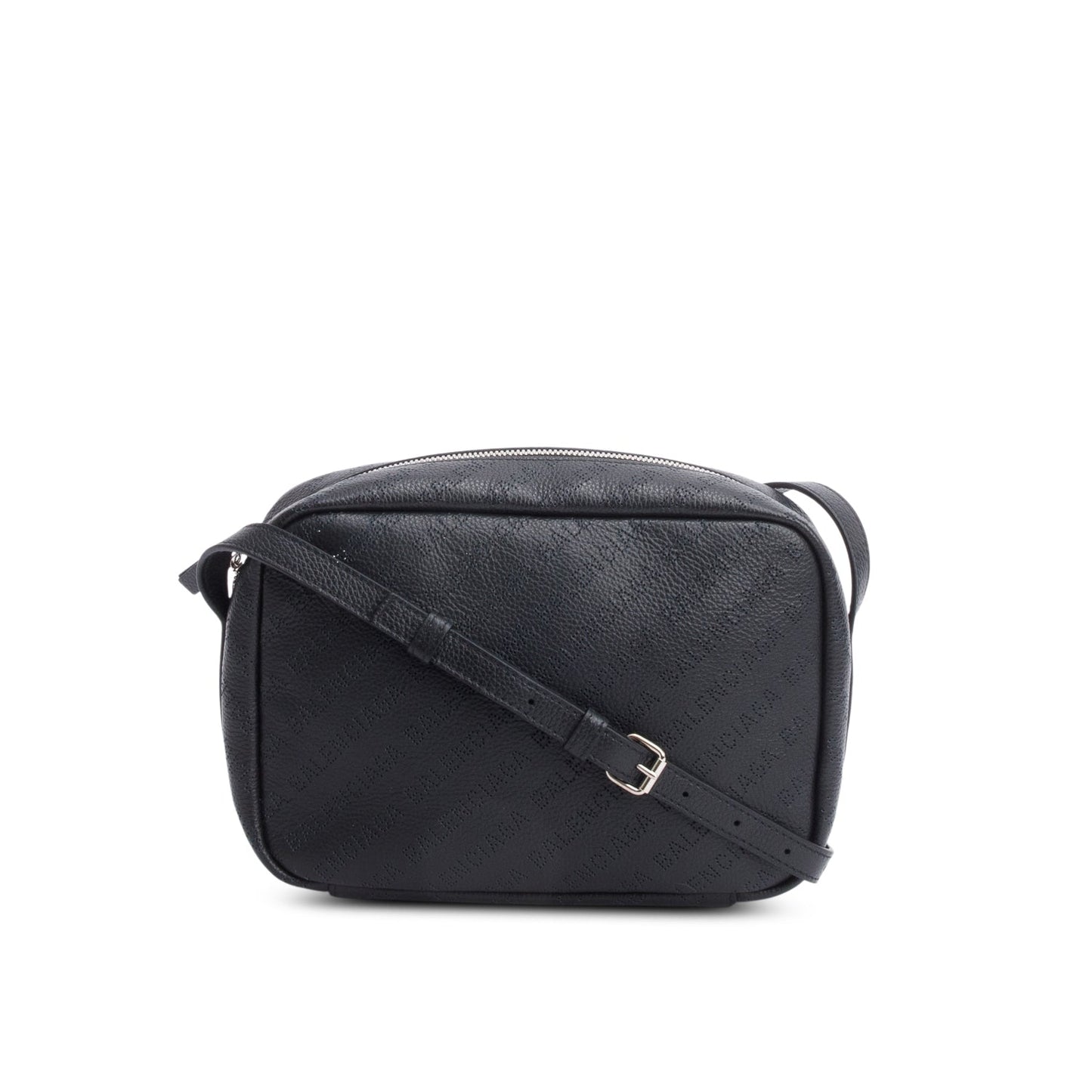 Balenciaga Black Leather Logo Everyday Small Camera Bag