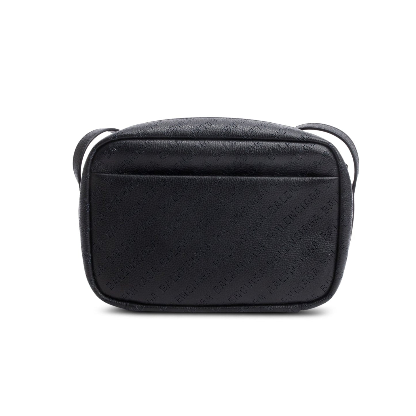 Balenciaga Black Leather Logo Everyday Small Camera Bag