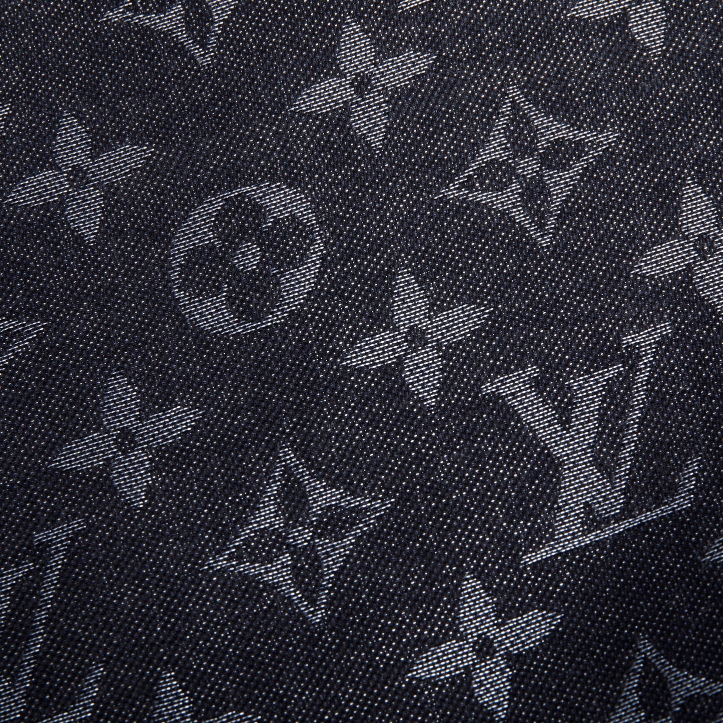 Louis Vuitton Black/Grey Monogram Silk/Wool My Daily Denim Shawl Scarf
