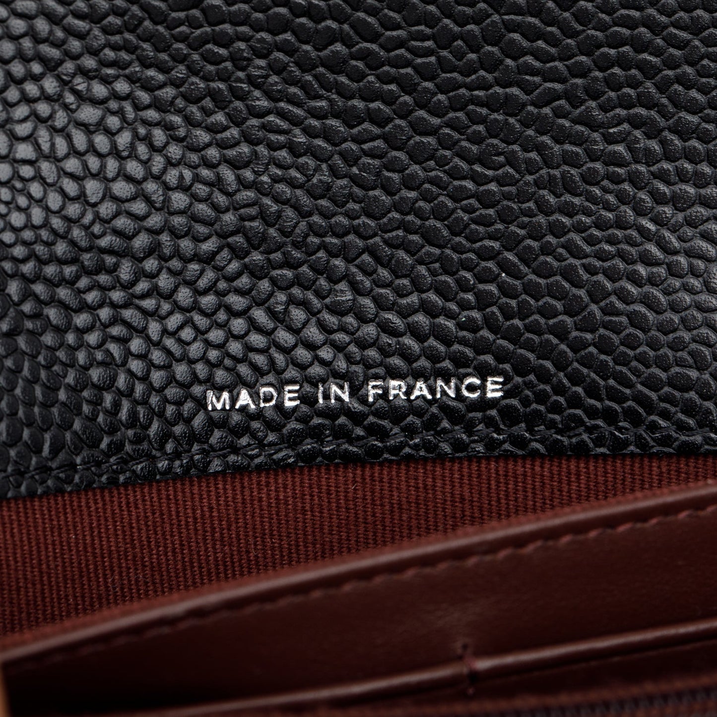 Chanel Black Caviar Leather Classic Long Flap Wallet
