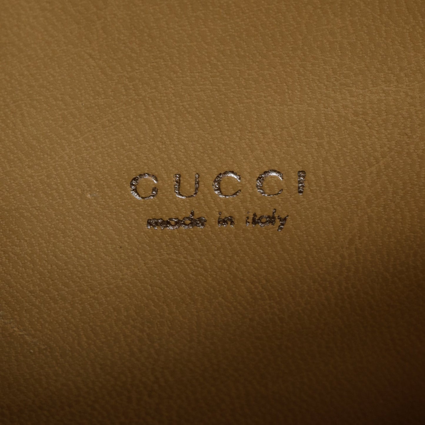 Gucci Vintage Cream Leather Top Handle Bag