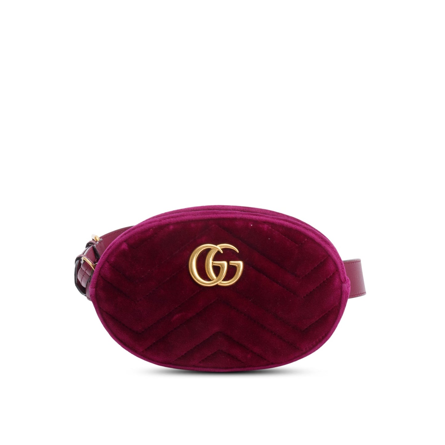 Gucci Purple Velvet Marmont Waist Bag 75