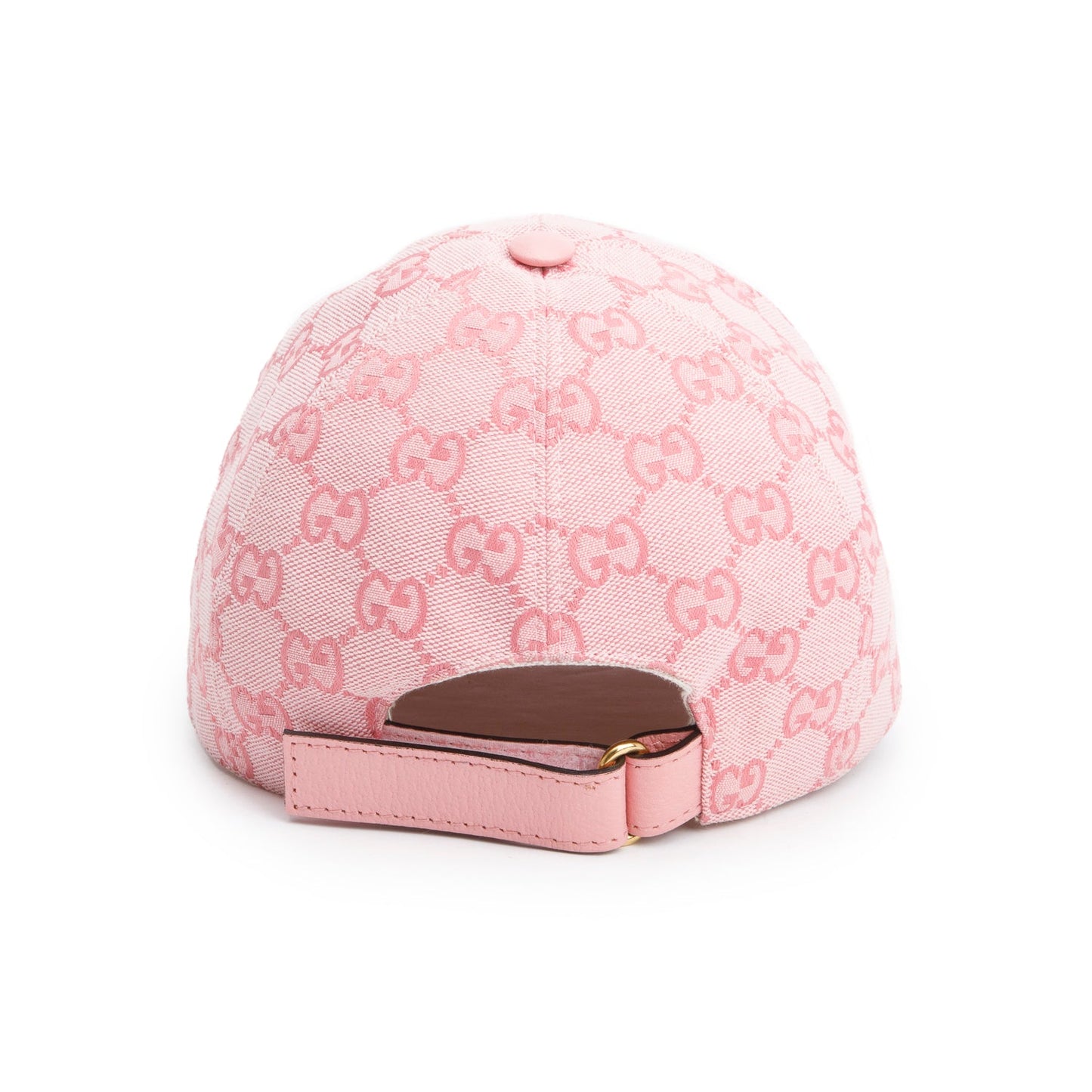 Gucci Pink Original GG Canvas Baseball Hat, Size XS 56