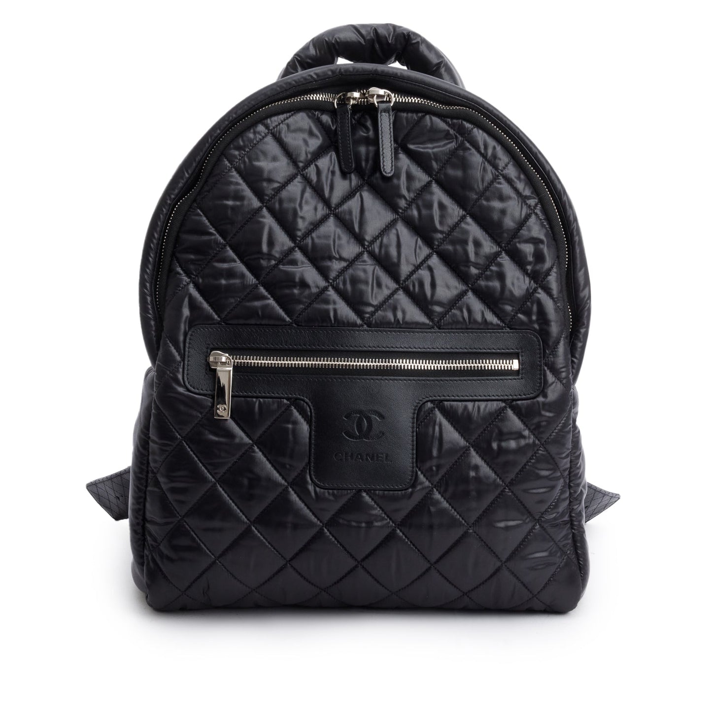 Chanel Black Nylon Quilted Coco Coocoon Backpack