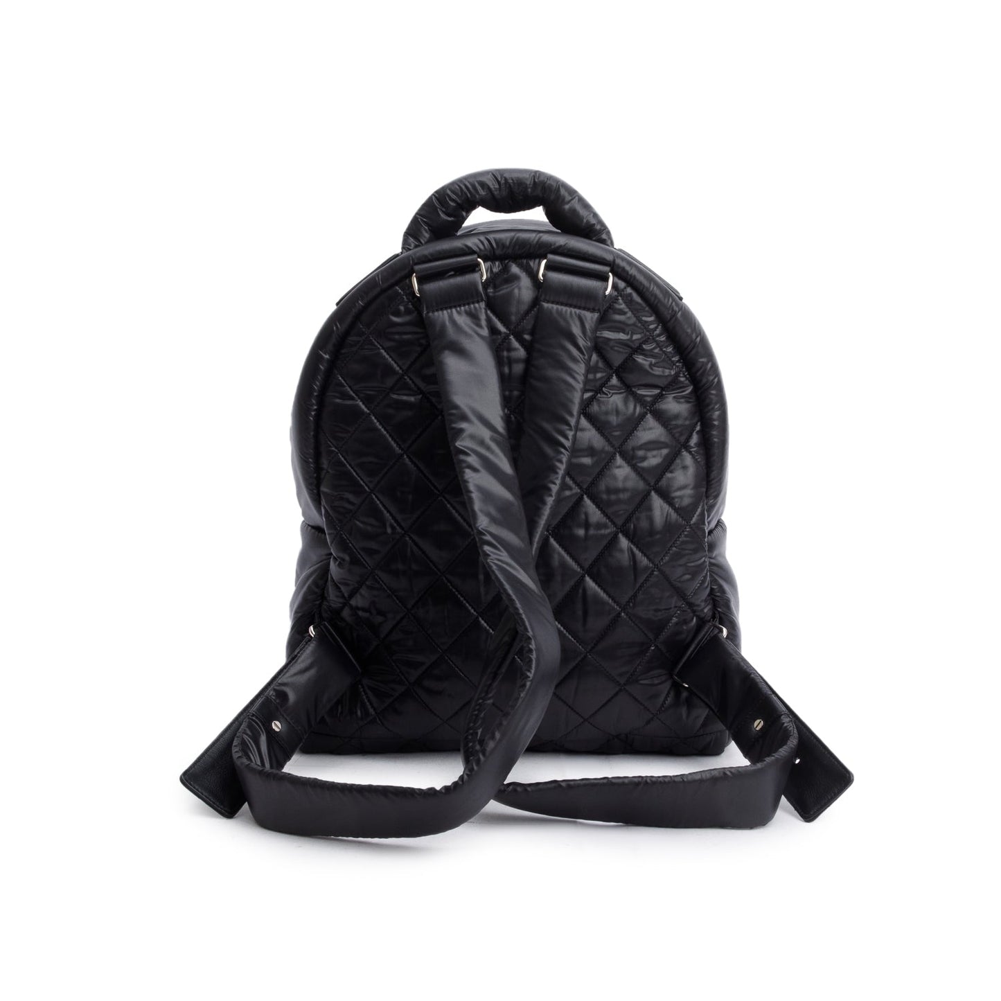 Chanel Black Nylon Quilted Coco Coocoon Backpack