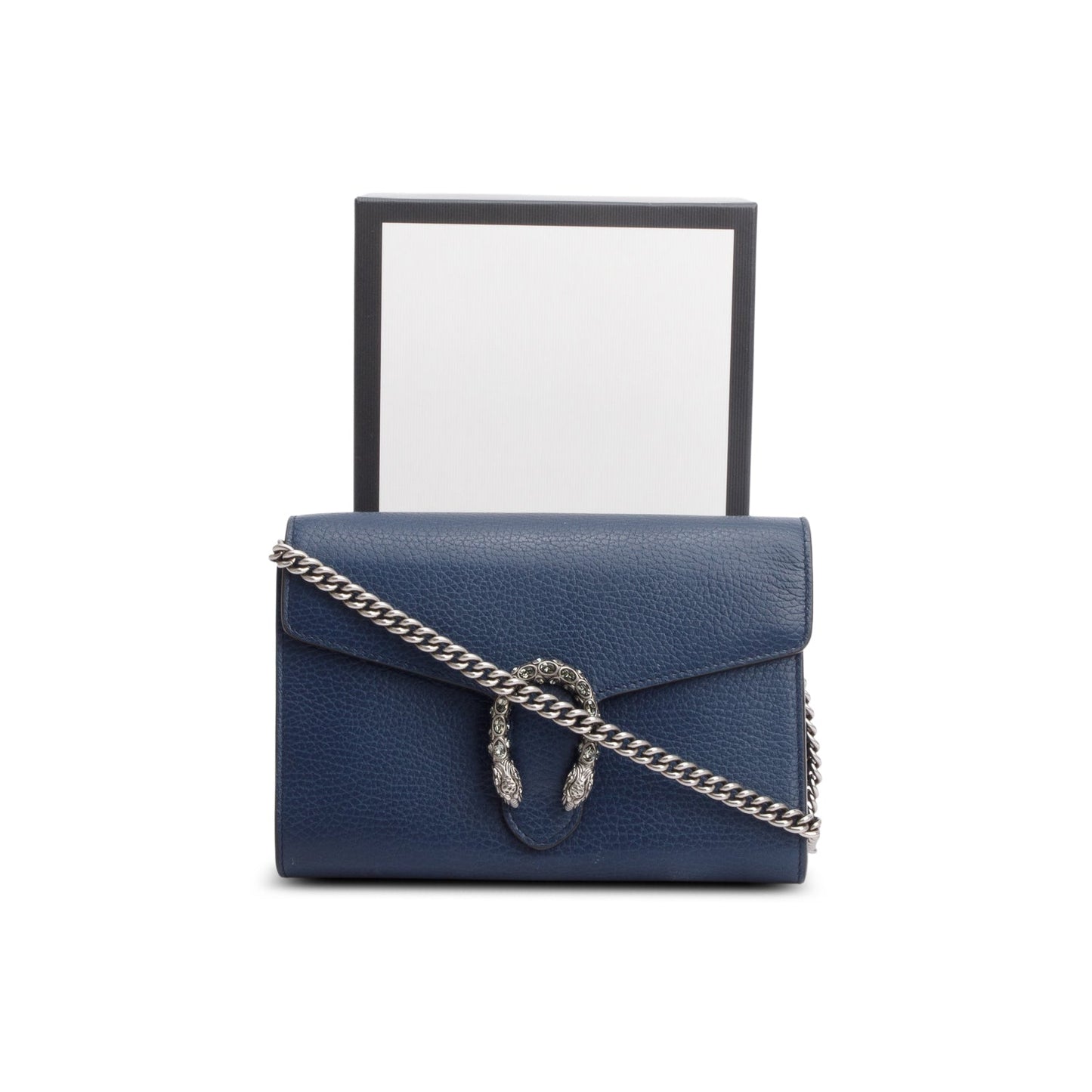 Gucci Navy Leather Dionysus Wallet on Chain
