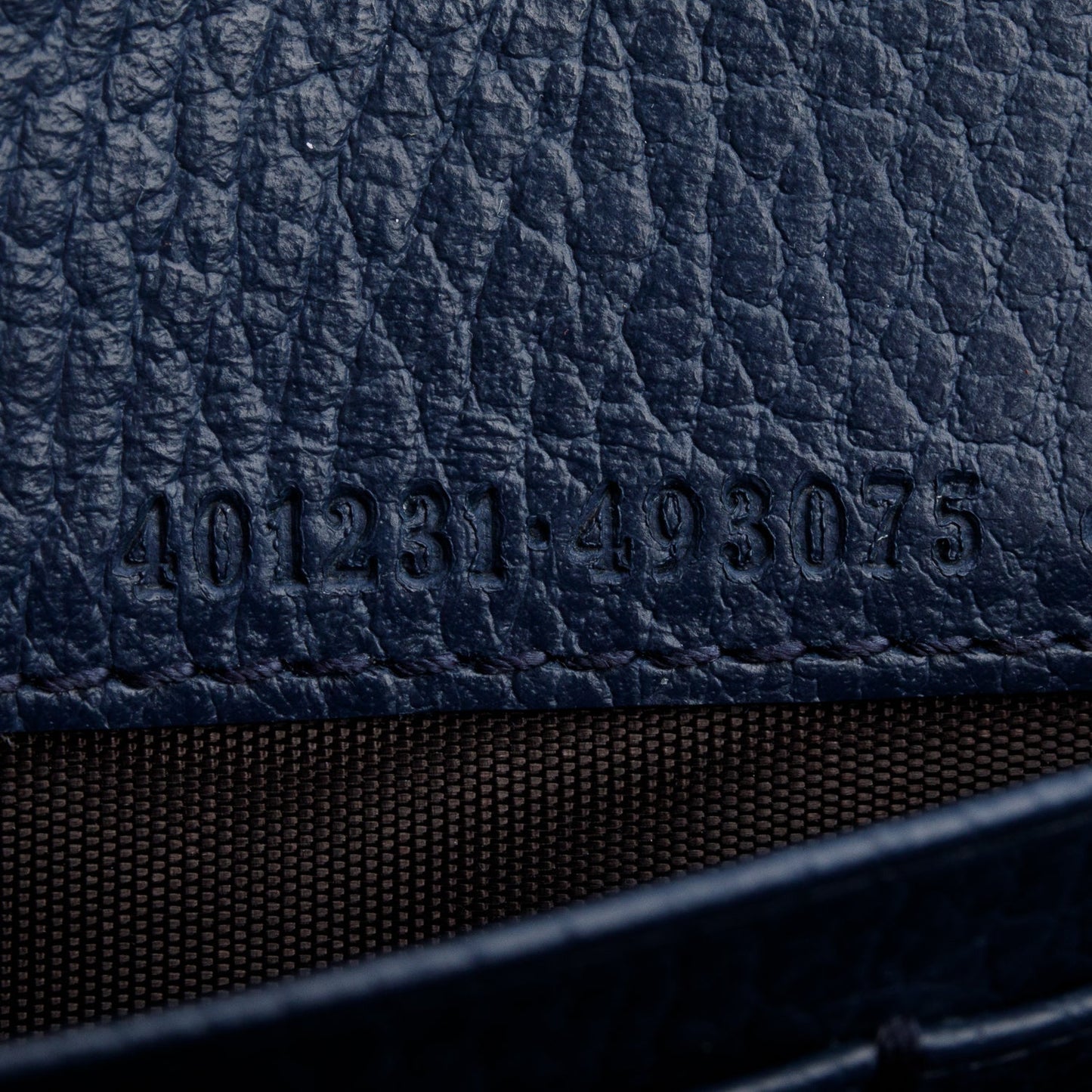 Gucci Navy Leather Dionysus Wallet on Chain