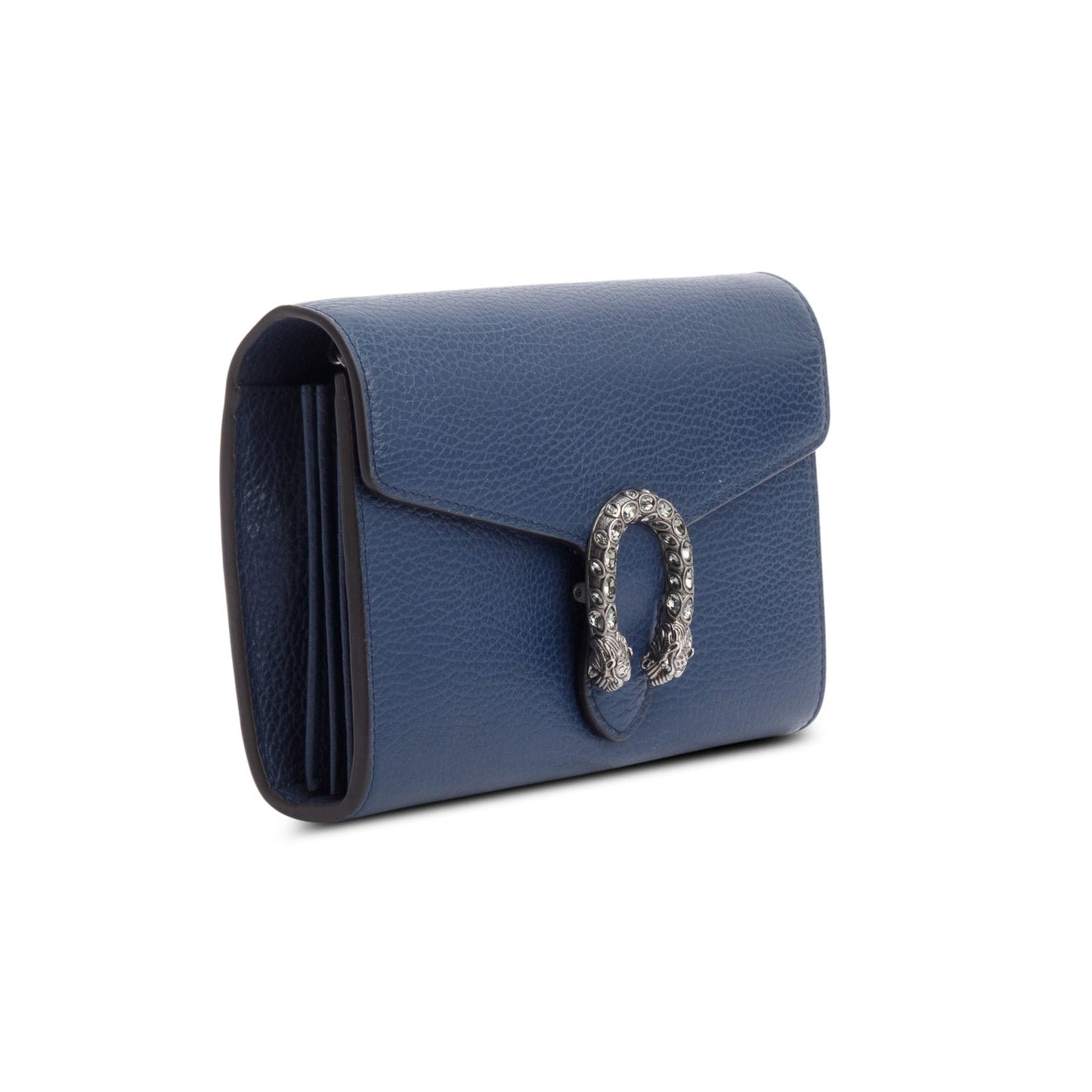 Gucci Navy Leather Dionysus Wallet on Chain