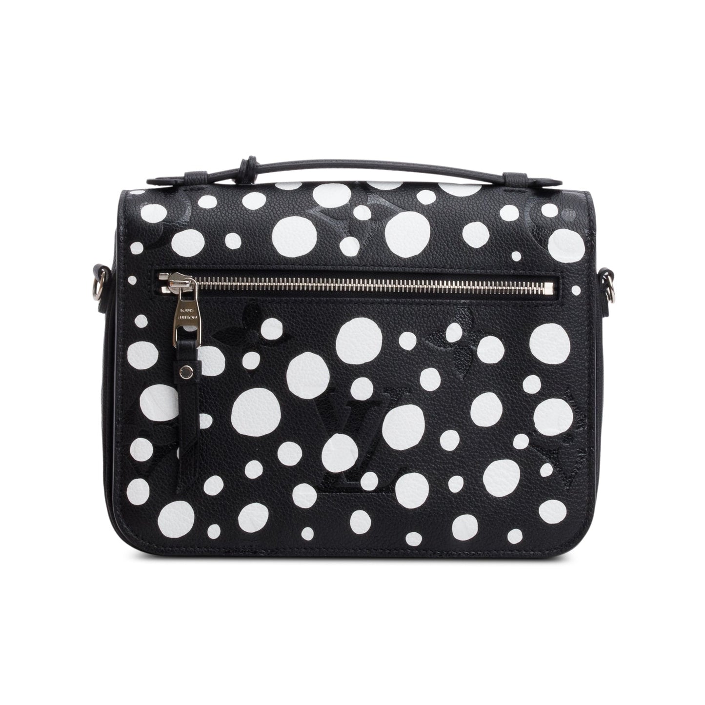 Louis Vuitton x Yayoi Kusama 2023 Black Infinity Dots Monogram Empreinte Leather Pochette Metis