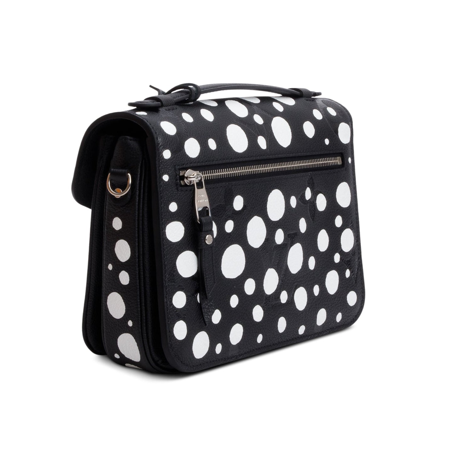 Louis Vuitton x Yayoi Kusama 2023 Black Infinity Dots Monogram Empreinte Leather Pochette Metis