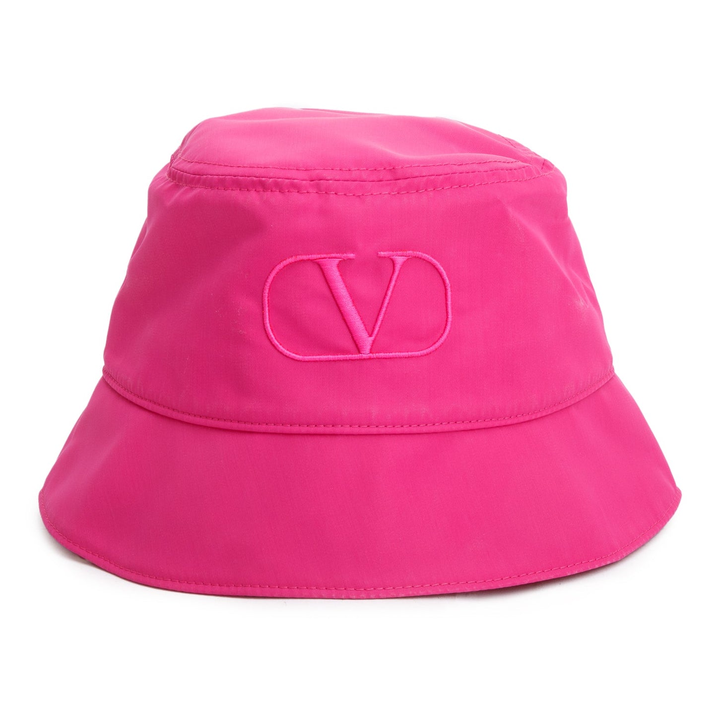 Valentino Pink Nylon Vlogo Signature Bucket Hat