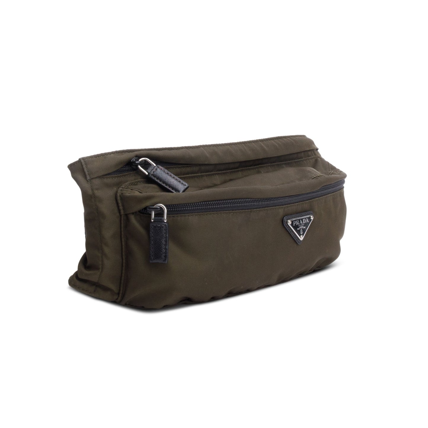 Prada Khaki Tessuto Nylon Montagna Belt Bag