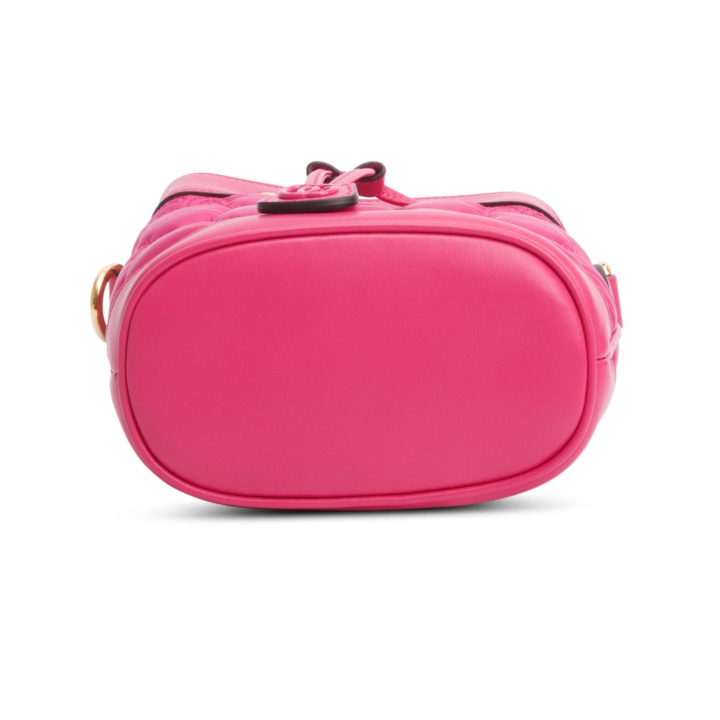 Gucci Pink Nylon Calfskin Enamel GG Bucket Bag