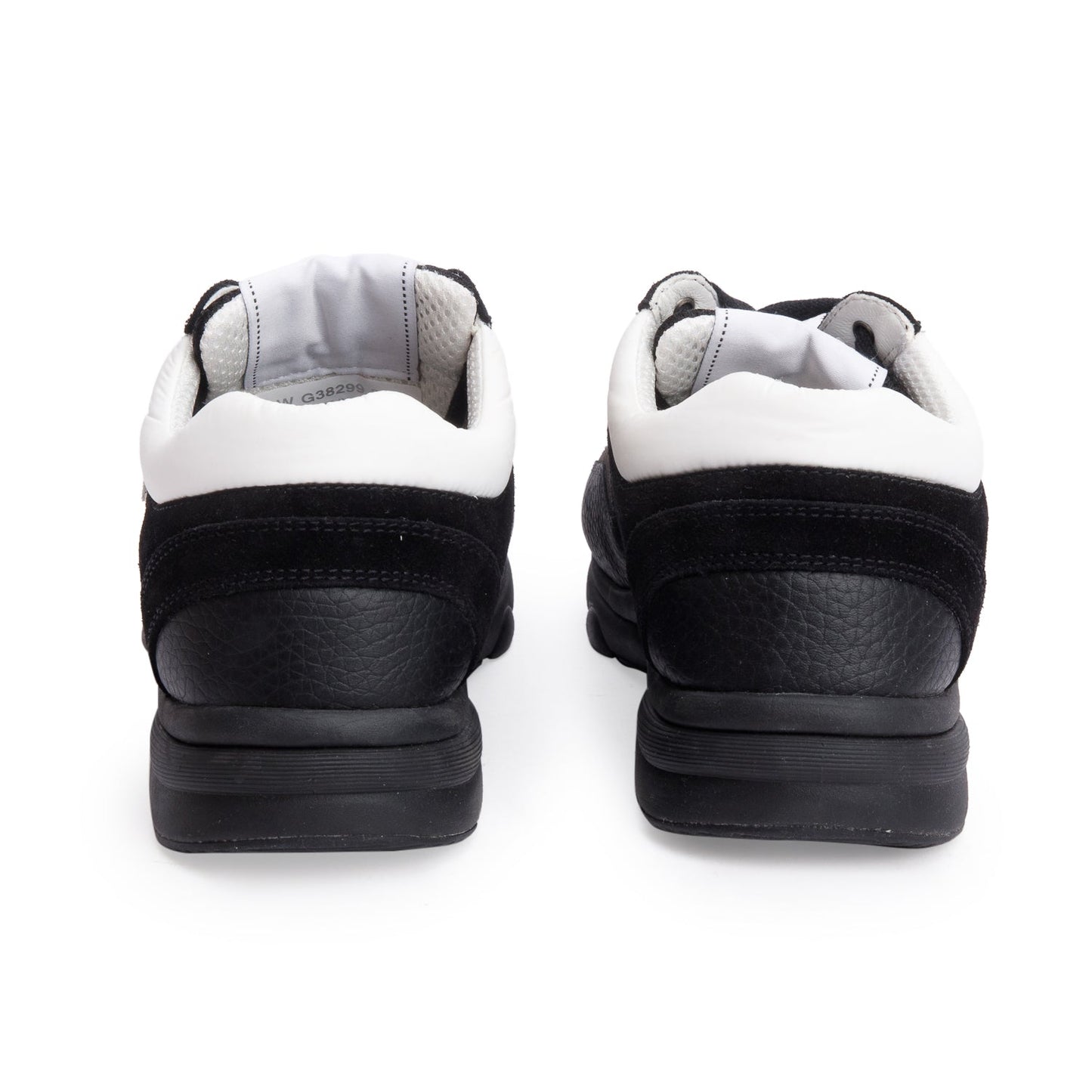 Chanel Black Calfskin Mesh Suede CC Logo Sneakers, Size 38.5