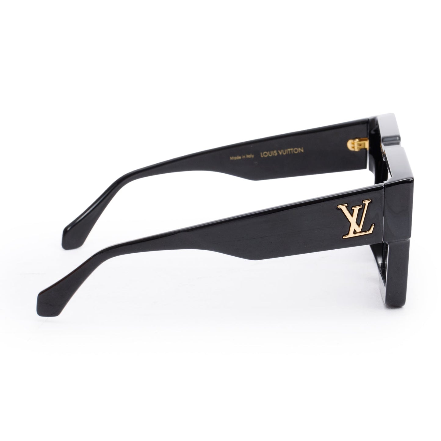 Louis Vuitton 2023 Z1578E Black Acetate Cyclone Sunglasses