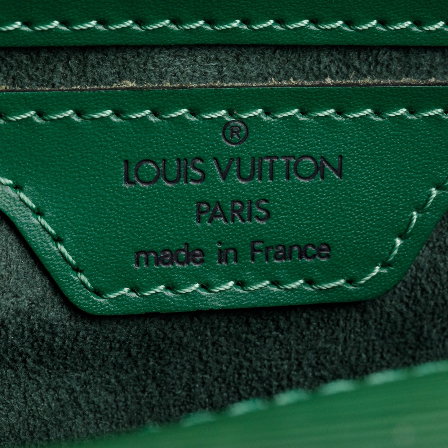 Louis Vuitton Green Epi Leather Soufflot Bag