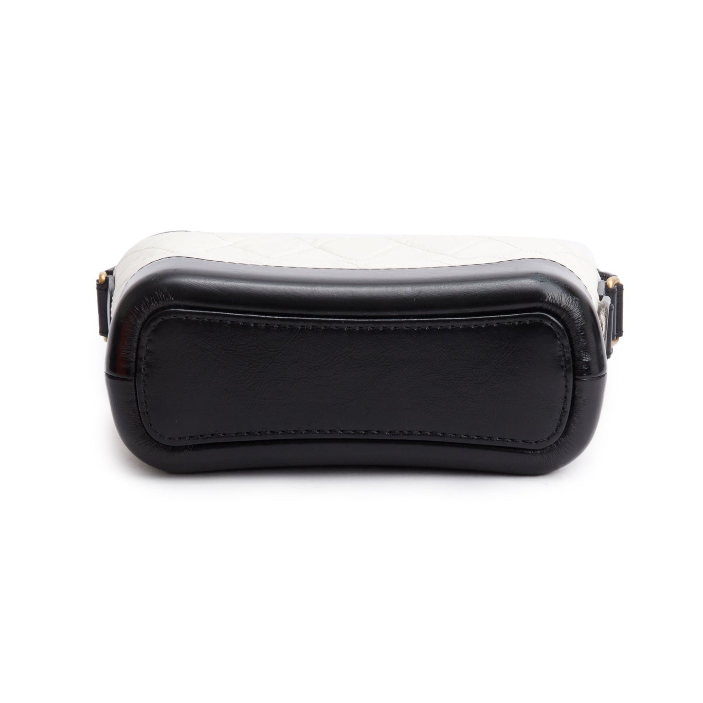 Chanel Black & White Aged Calfskin Leather Small Gabrielle Hobo