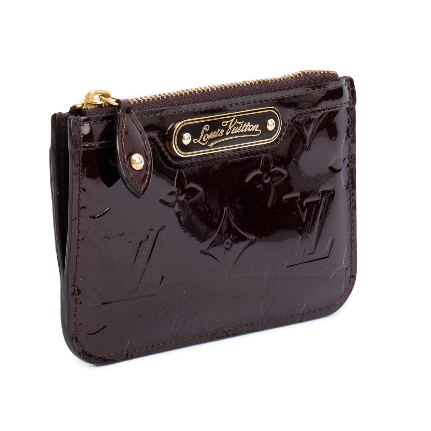 Louis Vuitton Amarante Monogram Vernis Leather Key Pouch