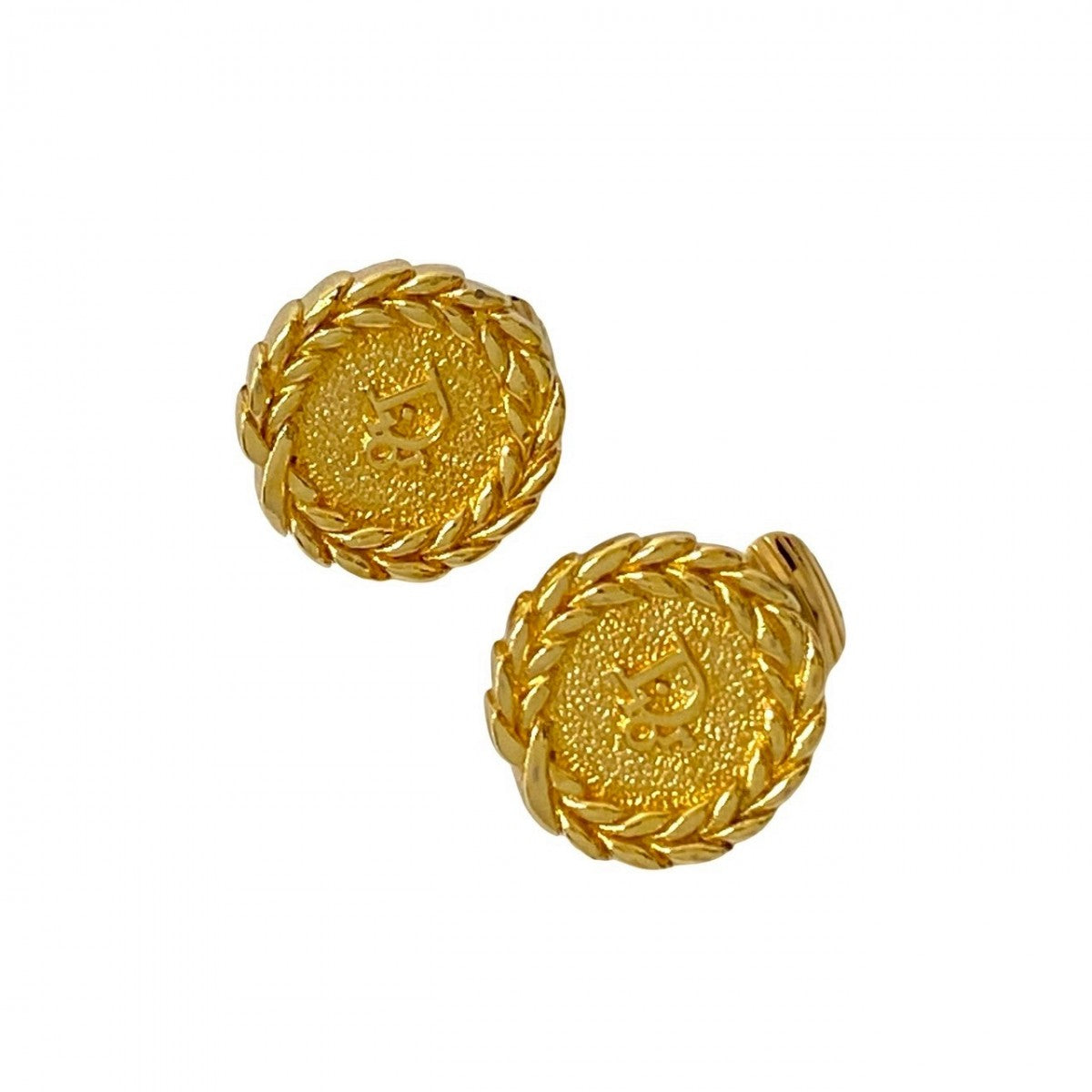Dior Earring Gold Plated gold logo Women