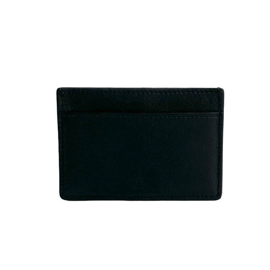YVES SAINT LAURENT Card Case leather black YSL logo Women