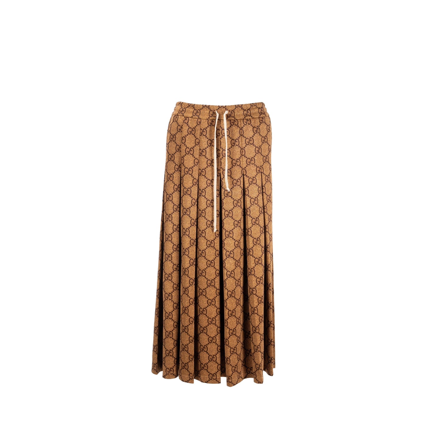Gucci Logo Print Skirts Polyester / Cotton Brown