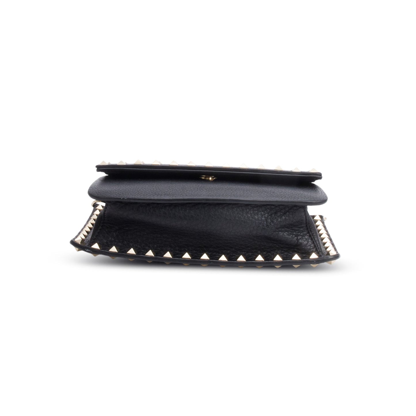 Valentino Garavani Black Small Leather Rockstud Bag
