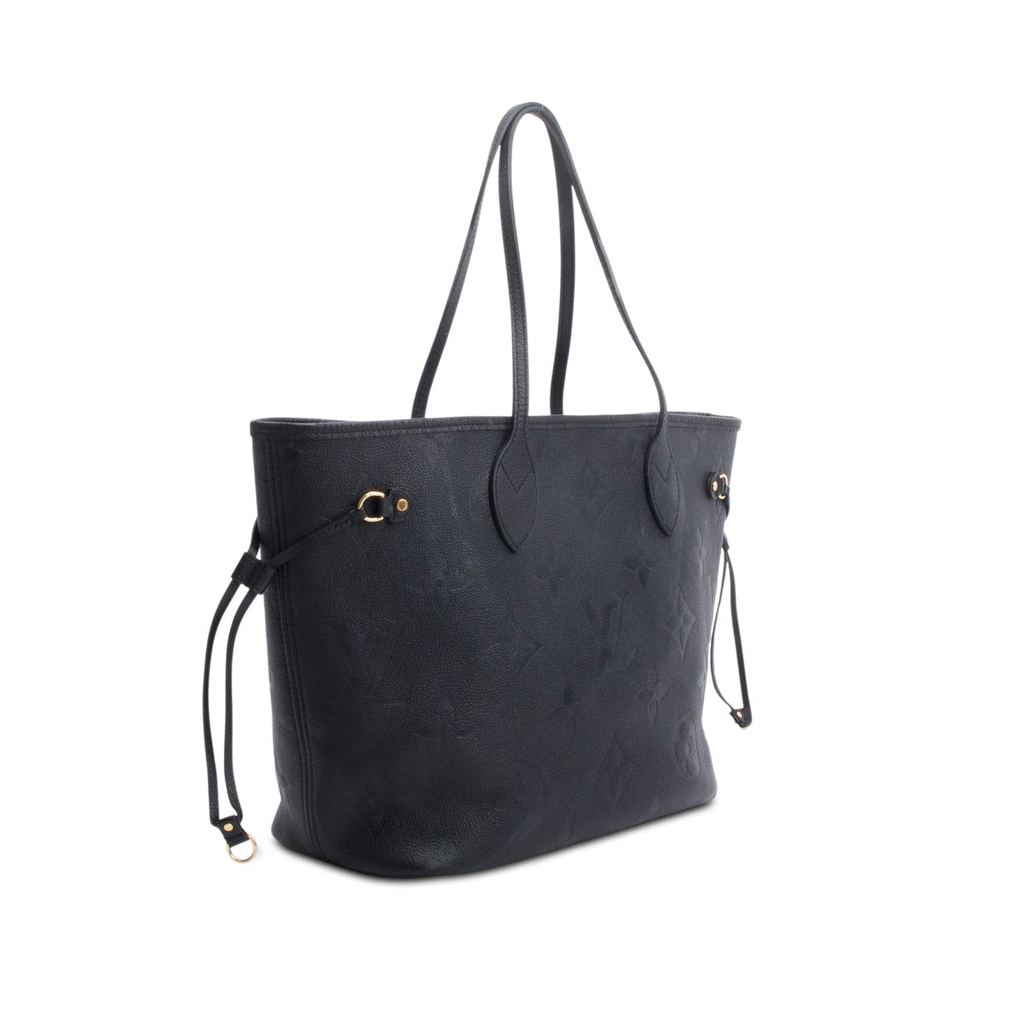 Louis Vuitton Black Monogram Empreinte Leather Neverfull MM