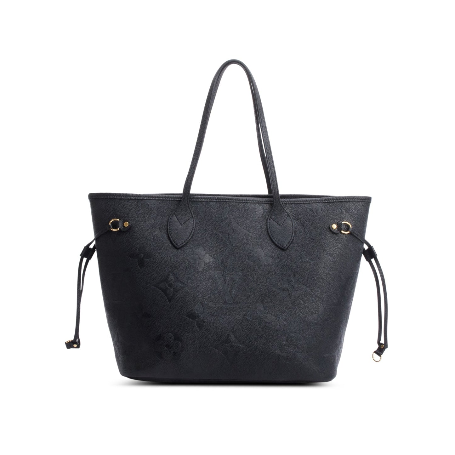 Louis Vuitton Black Monogram Empreinte Leather Neverfull MM
