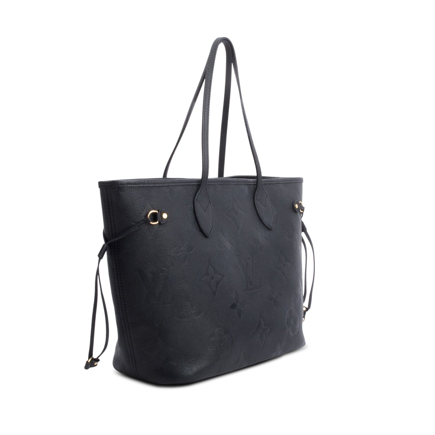 Louis Vuitton Black Monogram Empreinte Leather Neverfull MM