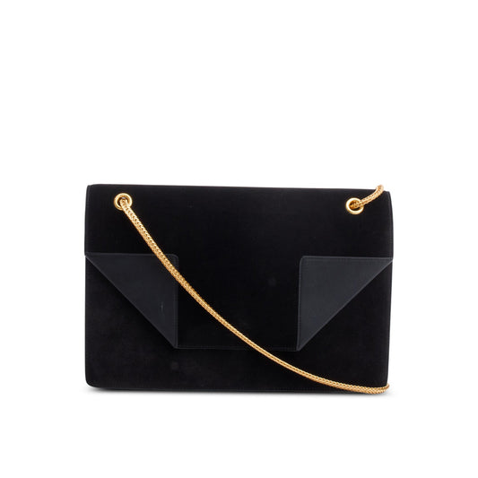 Saint Laurent Black Suede Betty Shoulder Bag