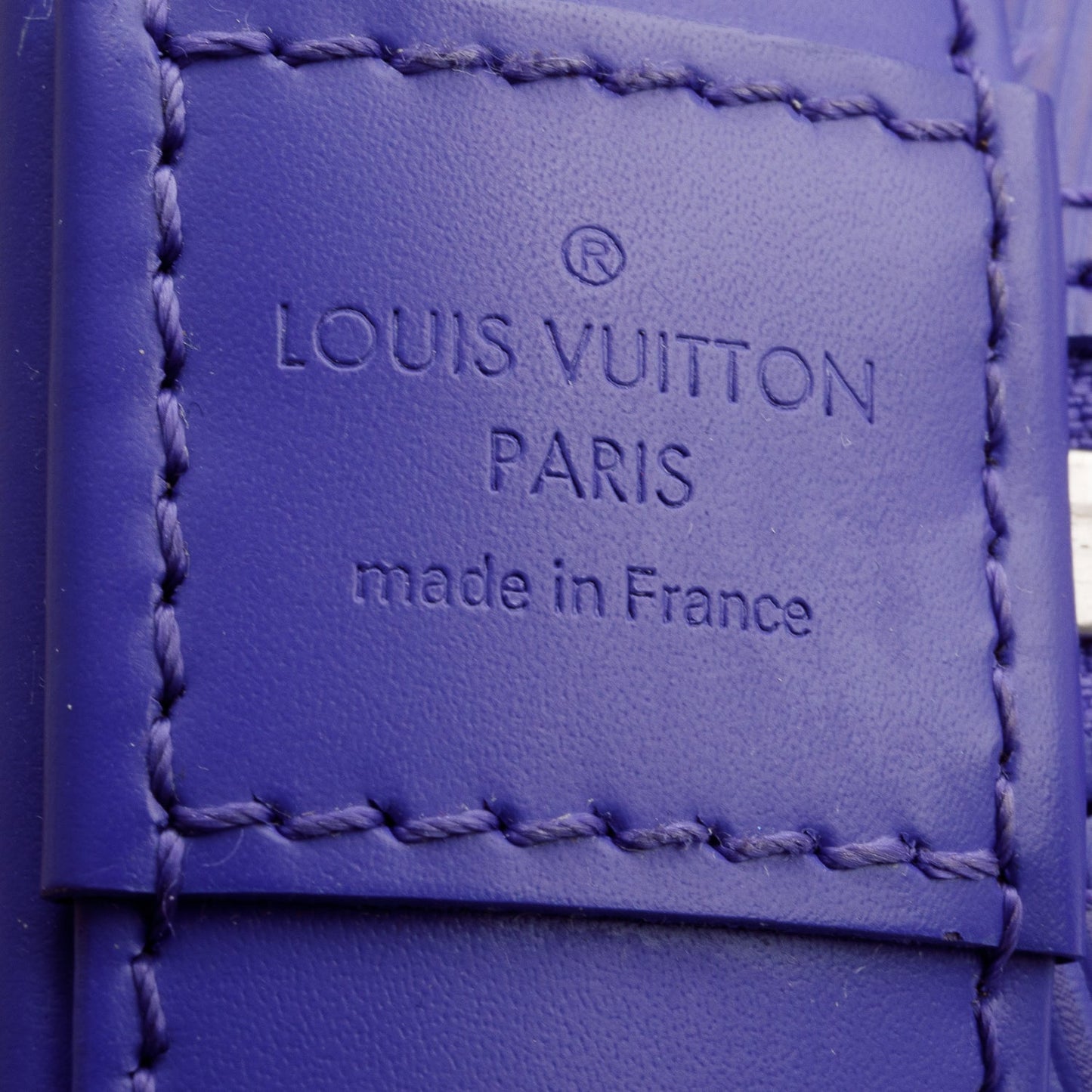 Louis Vuitton Purple Epi Alma GM