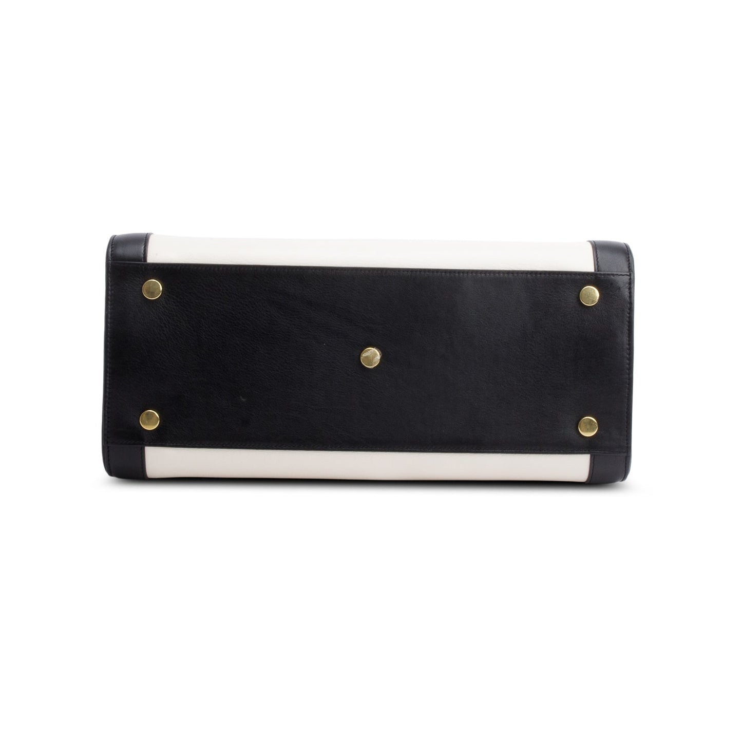 Saint Laurent Calfskin Bi-Color Small Sac De Jour