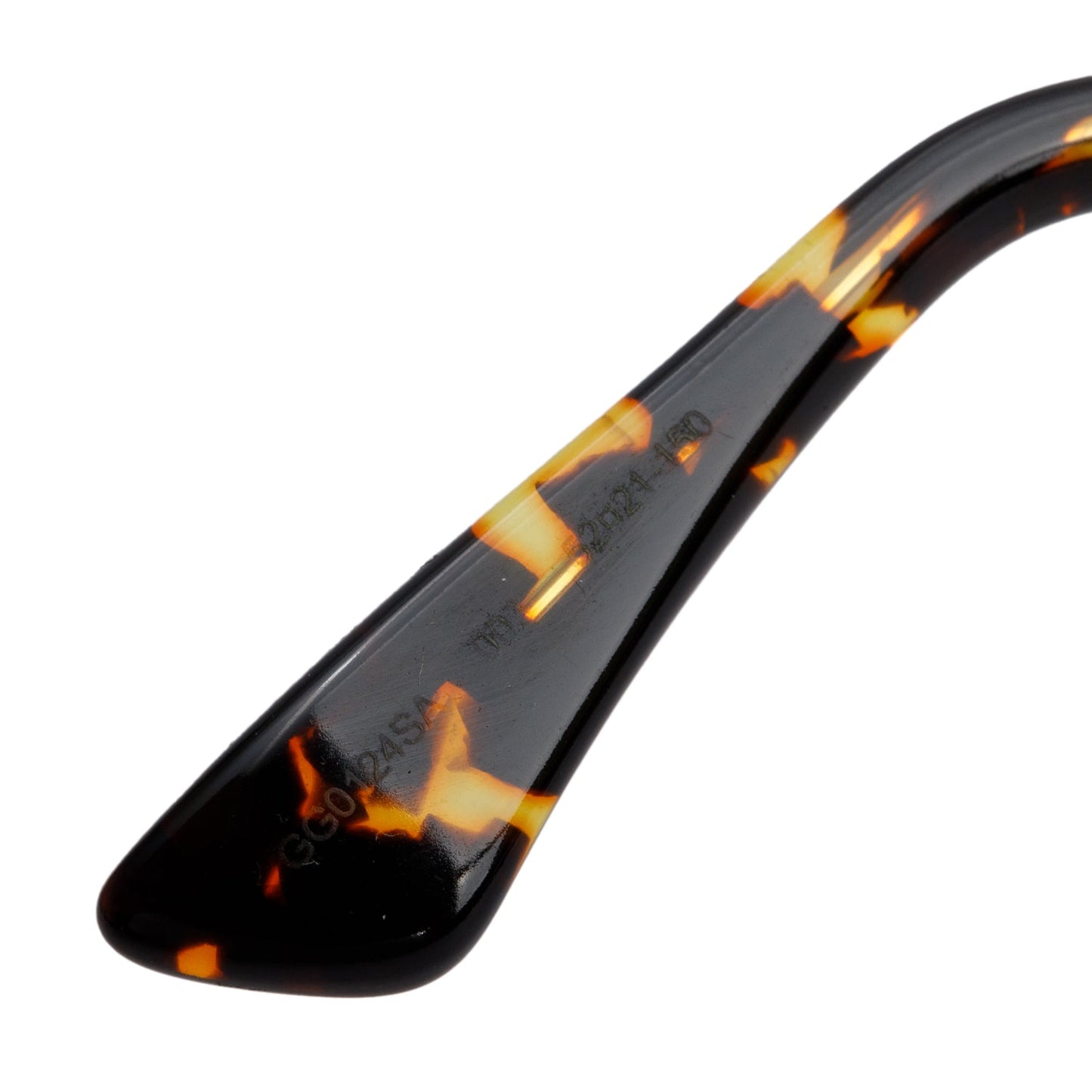 Gucci GG0124SA Tortoise Acetate Round Avana Sunglasses