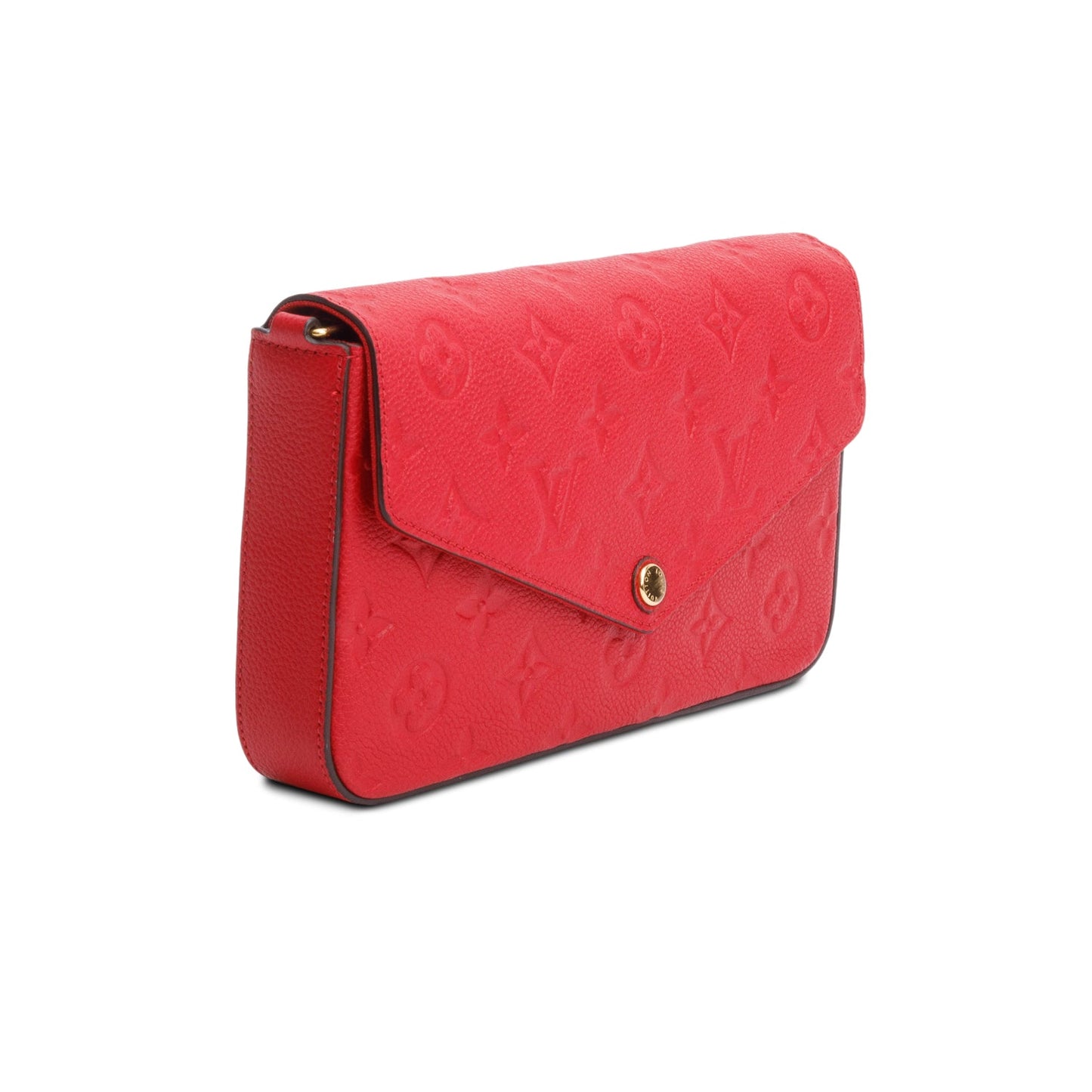 Louis Vuitton Red Monogram Empreinte Leather Felicie Pochette