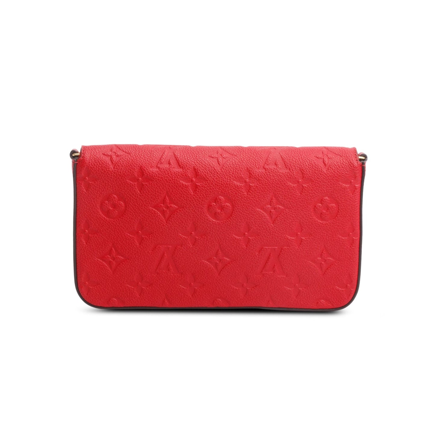 Louis Vuitton Red Monogram Empreinte Leather Felicie Pochette