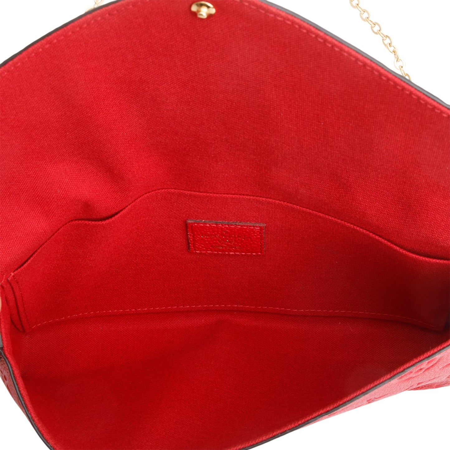 Louis Vuitton Red Monogram Empreinte Leather Felicie Pochette