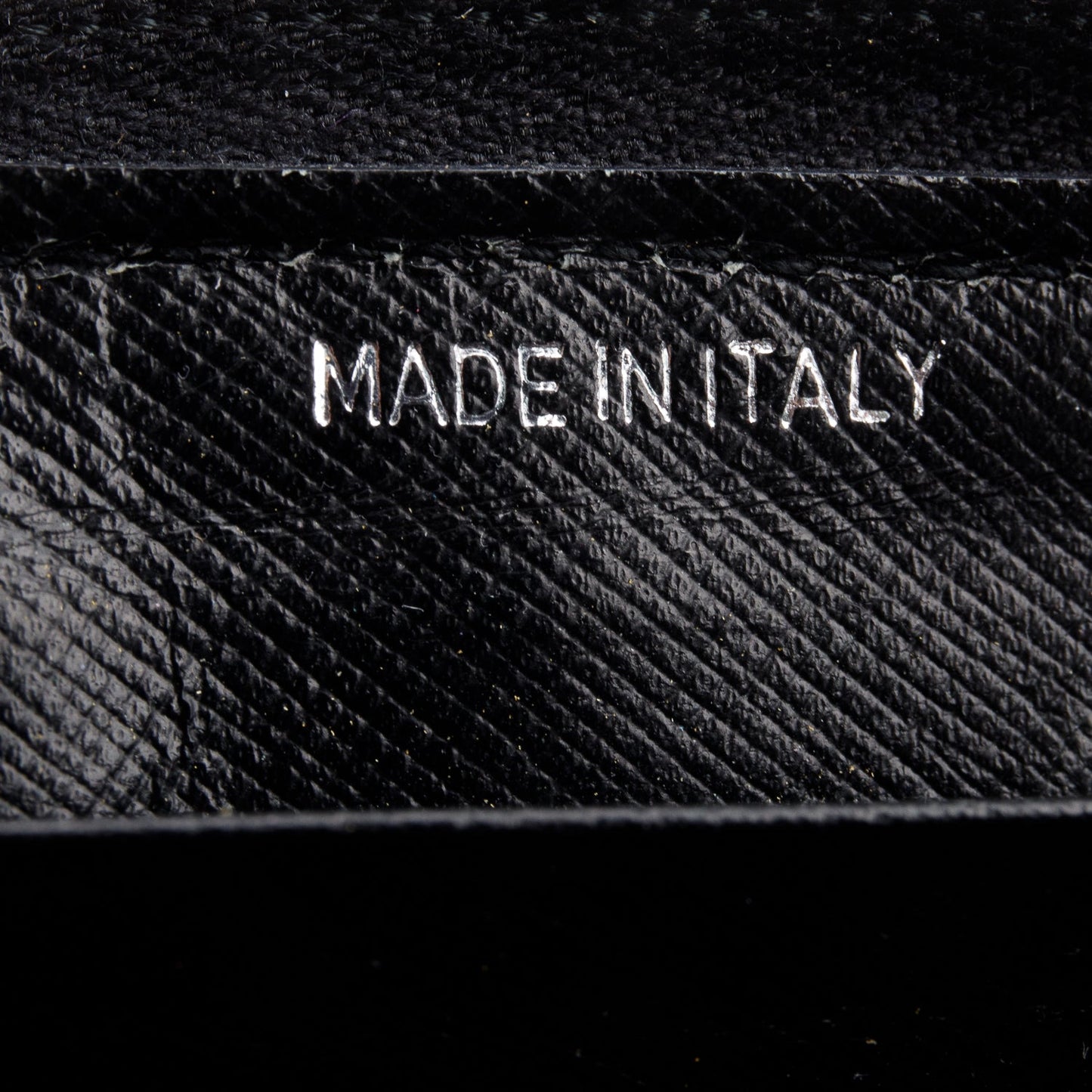 Prada Black Large Saffiano Leather Wallet