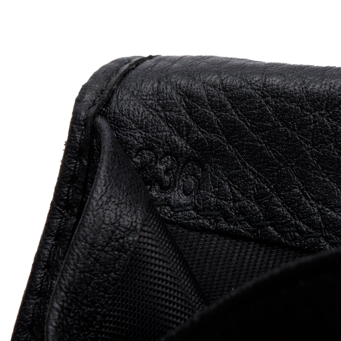 Prada Black Vitello Move Leather Flap Card Holder