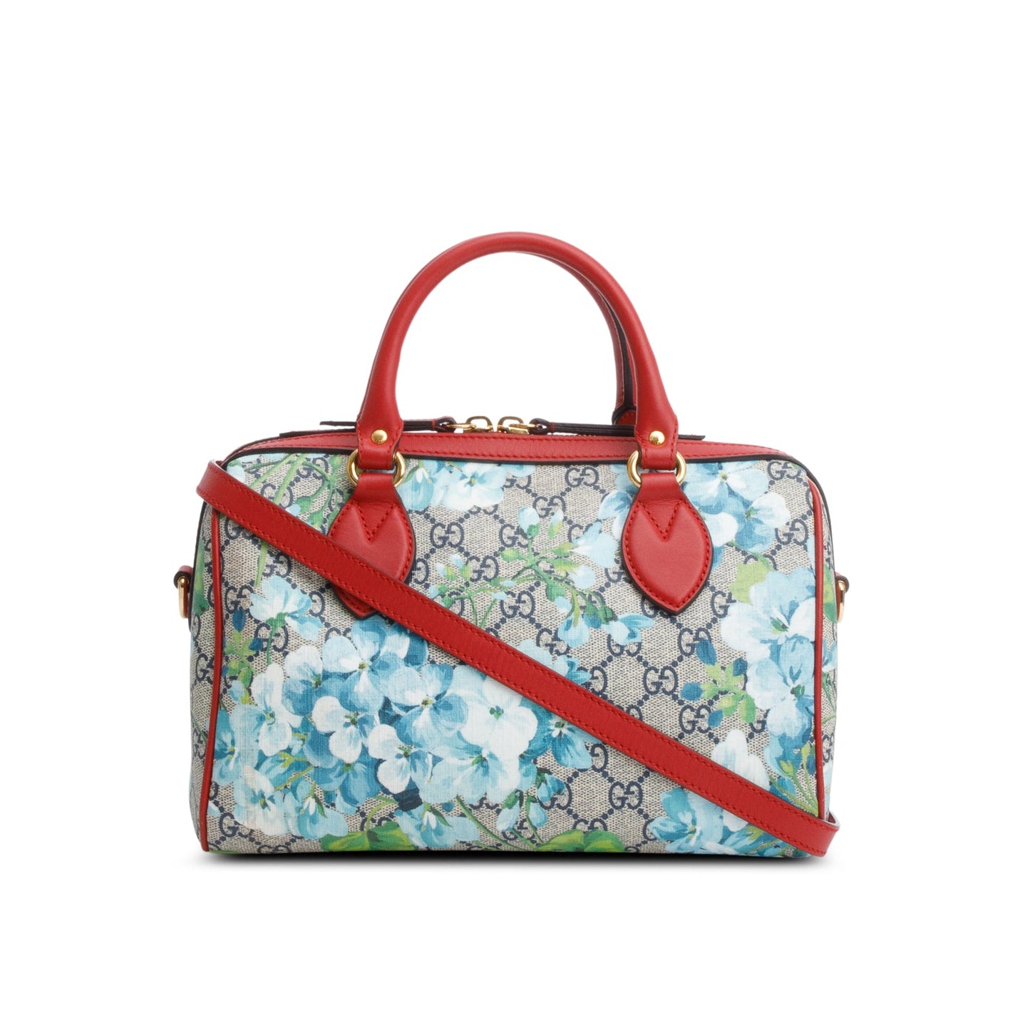 Gucci GG Supreme Monogram Blooms Small Boston Bag