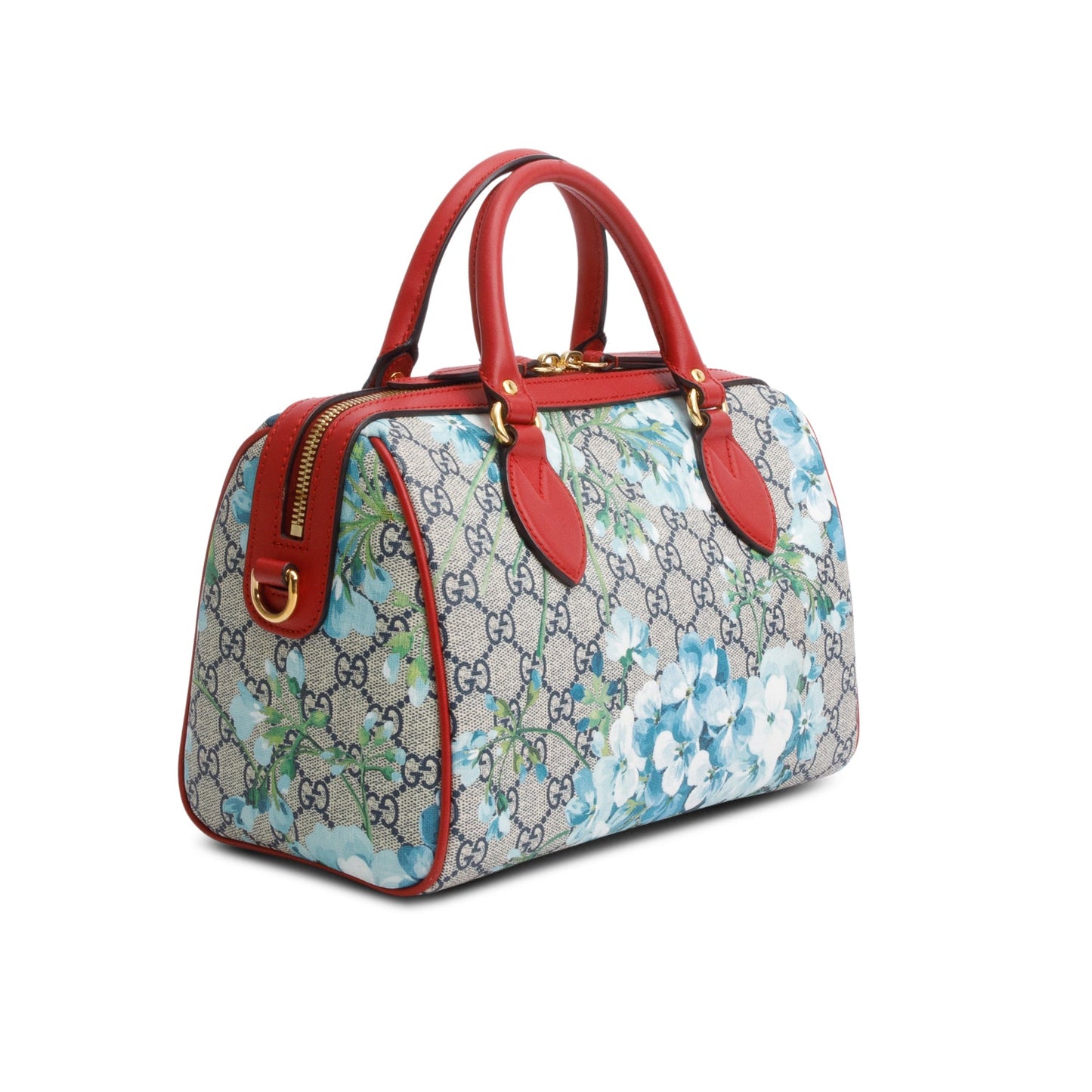 Gucci GG Supreme Monogram Blooms Small Boston Bag