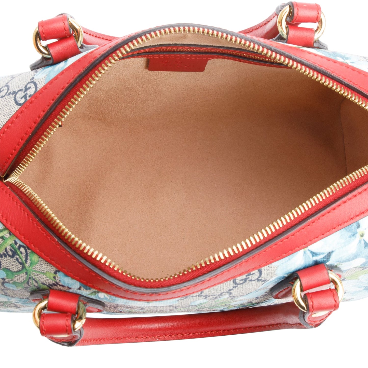 Gucci GG Supreme Monogram Blooms Small Boston Bag
