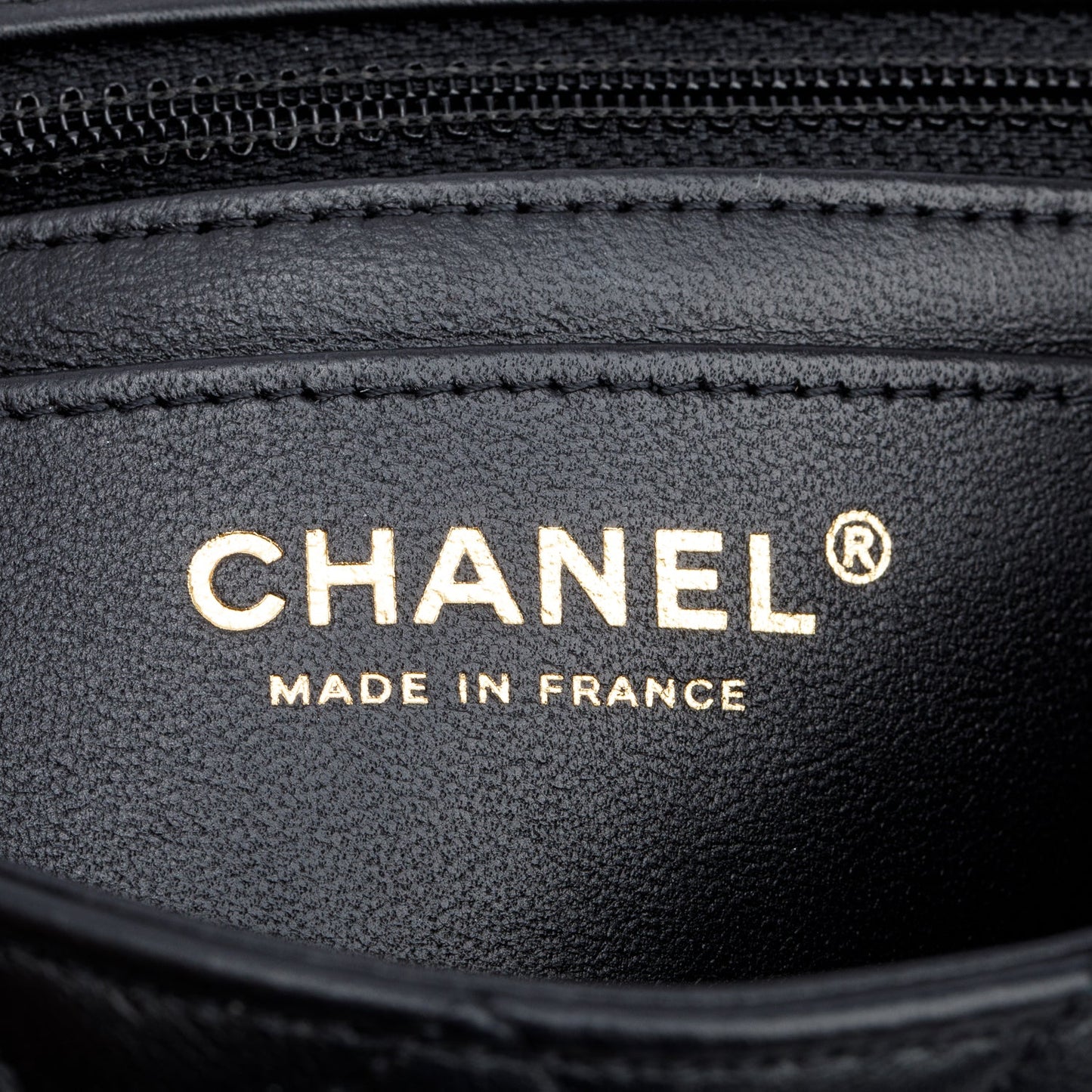 Chanel Black Lambskin Quilted Mini Rectangular Flap Bag