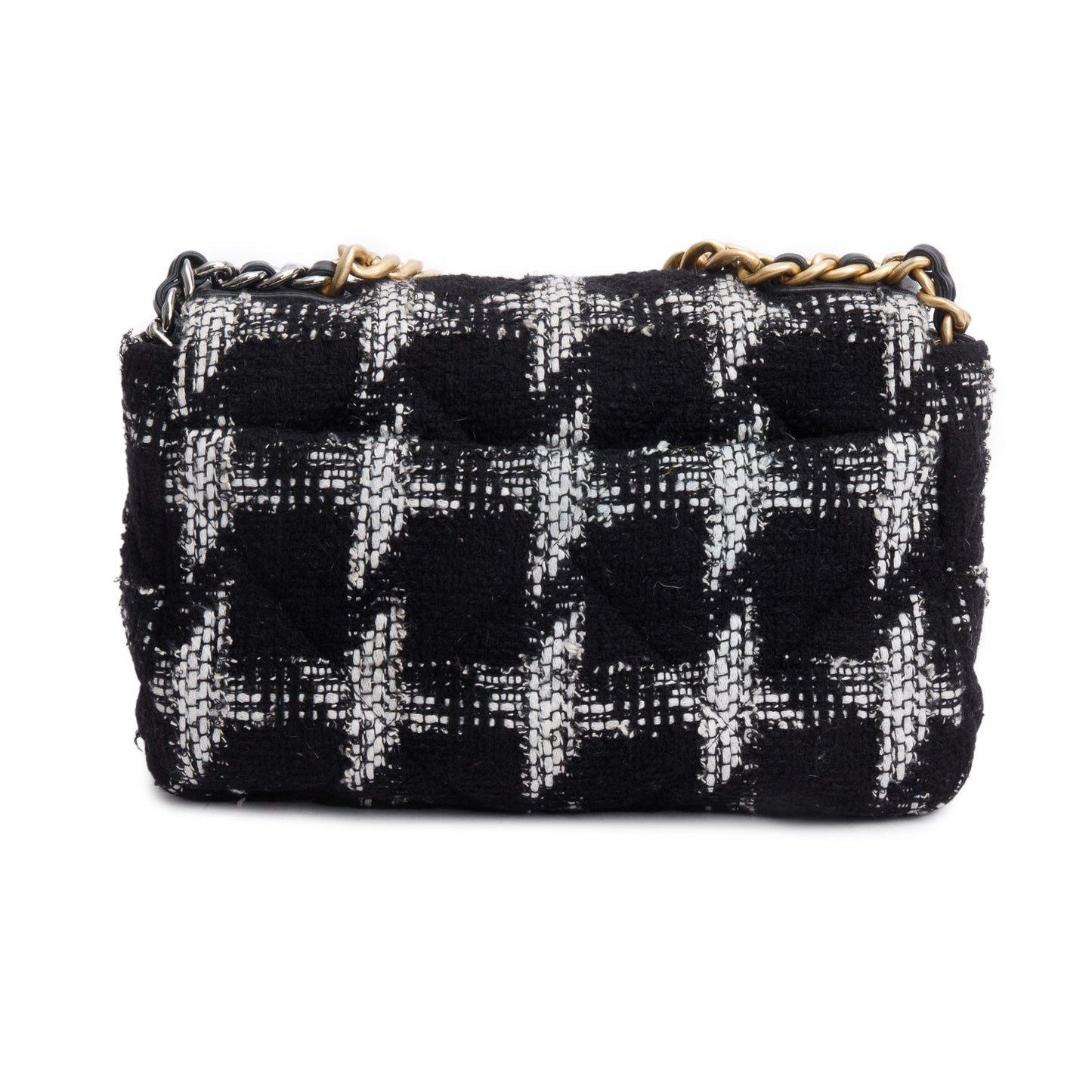 Chanel 2020 Tweed Quilted Medium 19 Flap Bag